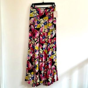 FREE PEOPLE floral maxi skirt